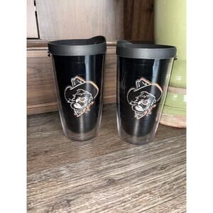 Oklahoma State University 16 Oz Plastic Tervis Tumbler Lot Great Condition!